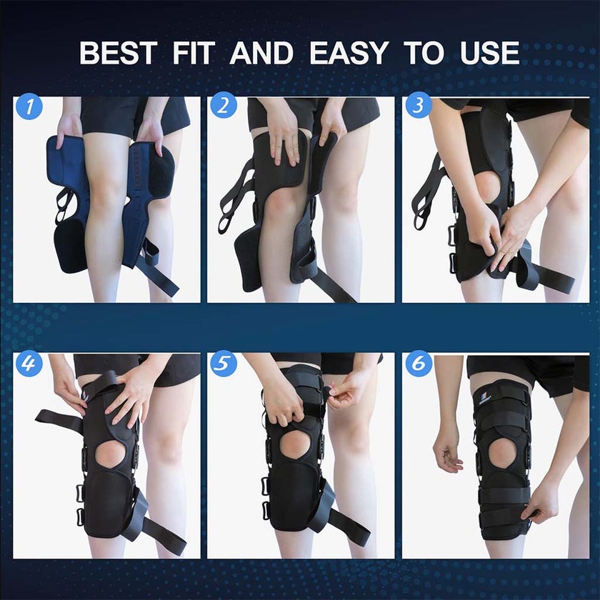 Thuasne Ligaflex Three Pannel Immo 0° Knee Immobilizer Medium With Height 50cm