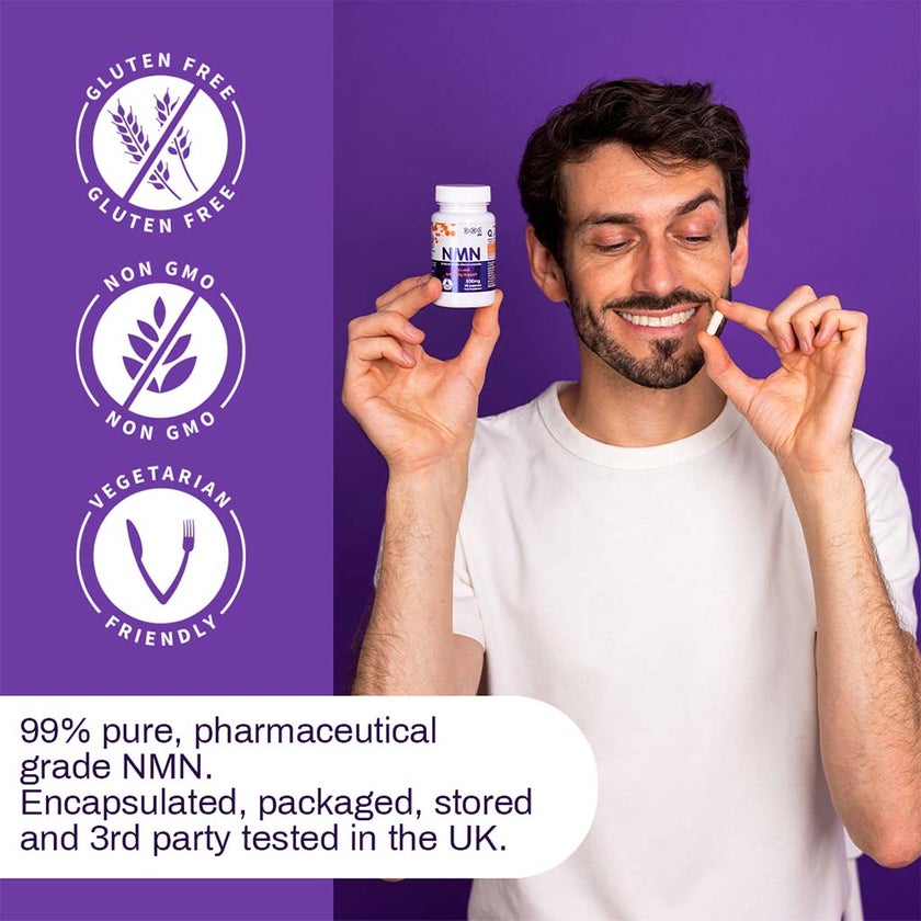 NMN Bio Beta 500mg Anti-Aging Capsules, Pack of 30's