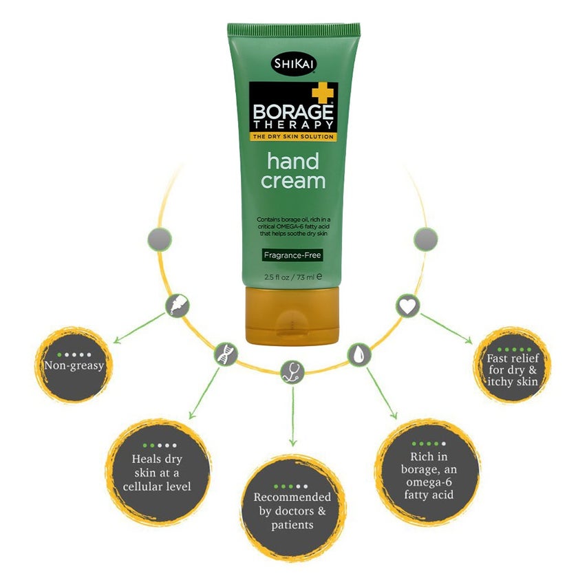 ShiKai Borage Therapy The Dry Skin Solution Fragrance-Free Hand Cream 73ml