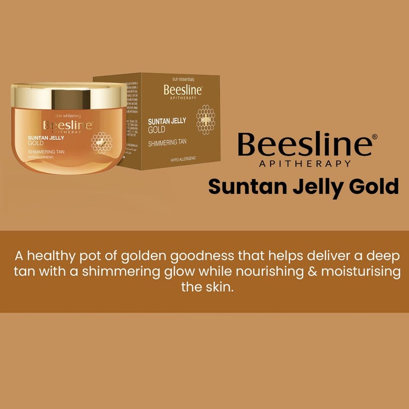 Beesline Shimmering Tan Suntan Jelly Gold 150ml