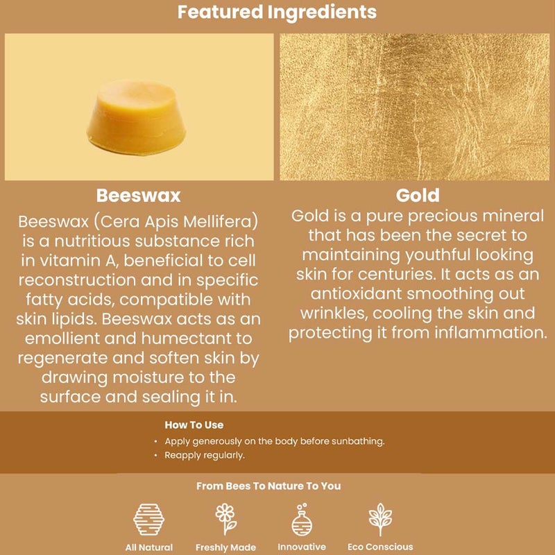 Beesline Shimmering Tan Suntan Jelly Gold 150ml
