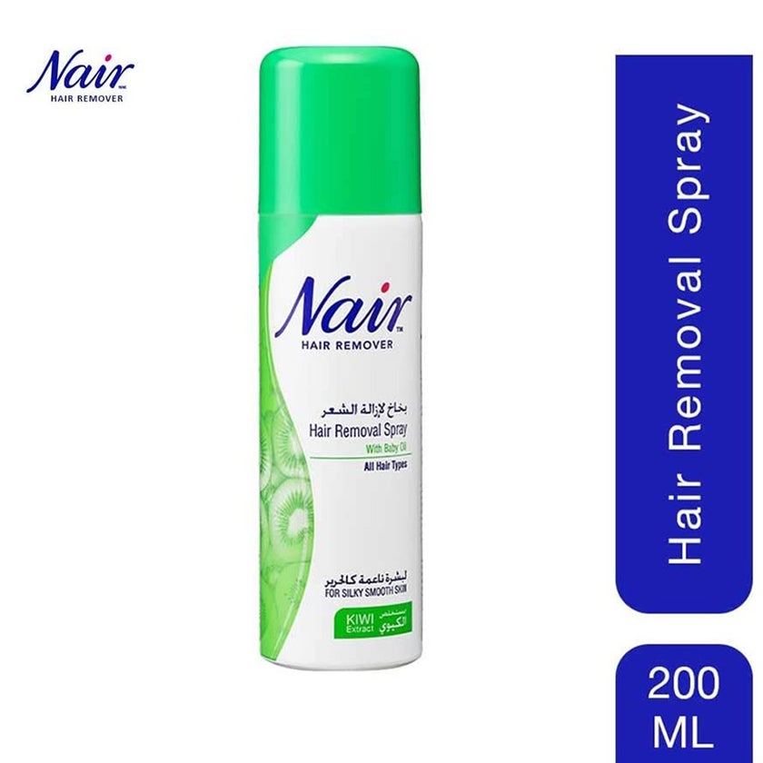 Nair Hair Removal Spray With Baby Oil & Kiwi Extract 200ml