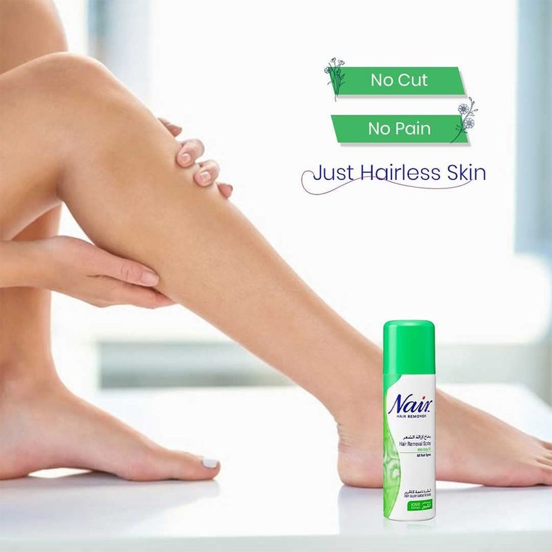 Nair Hair Removal Spray With Baby Oil & Kiwi Extract 200ml