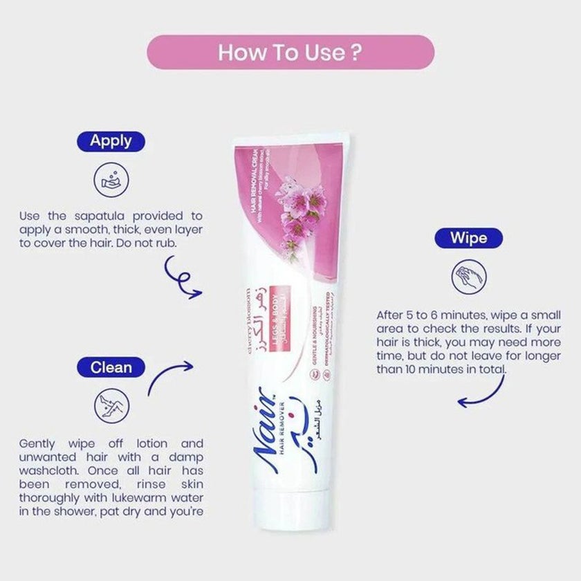 Nair Hair Removal Cream With Cherry Blossom Extracts 110ml