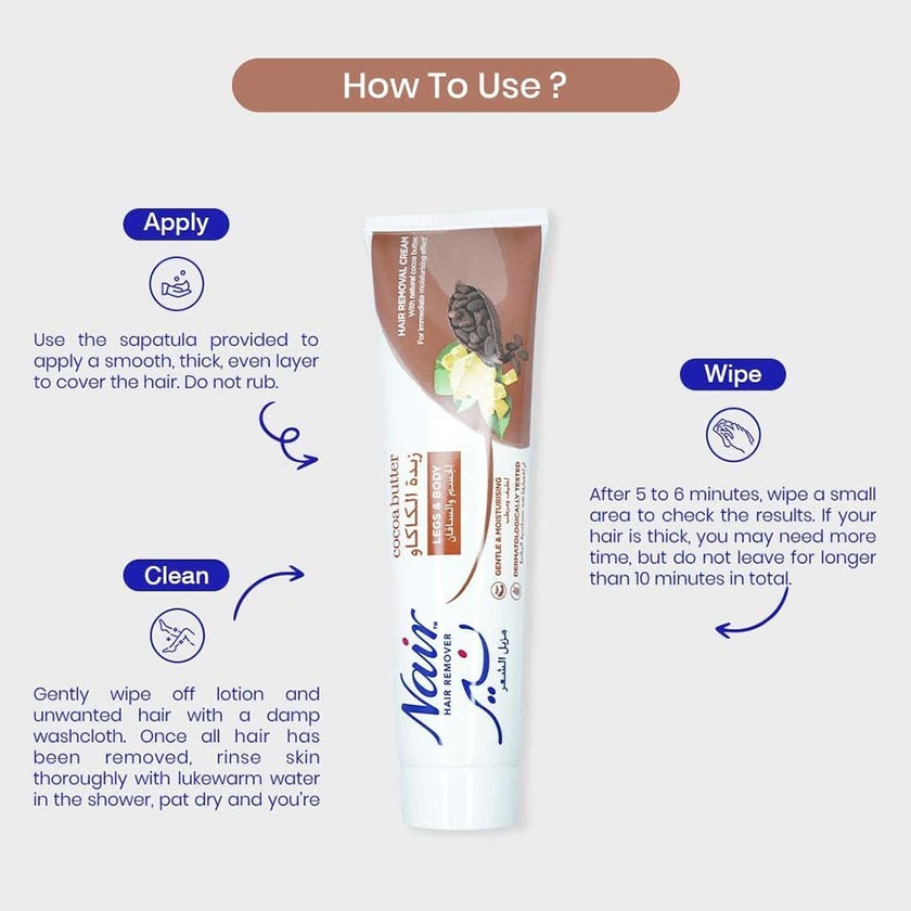 Nair Hair Removal Cream With Natural Cocoa Butter 110ml