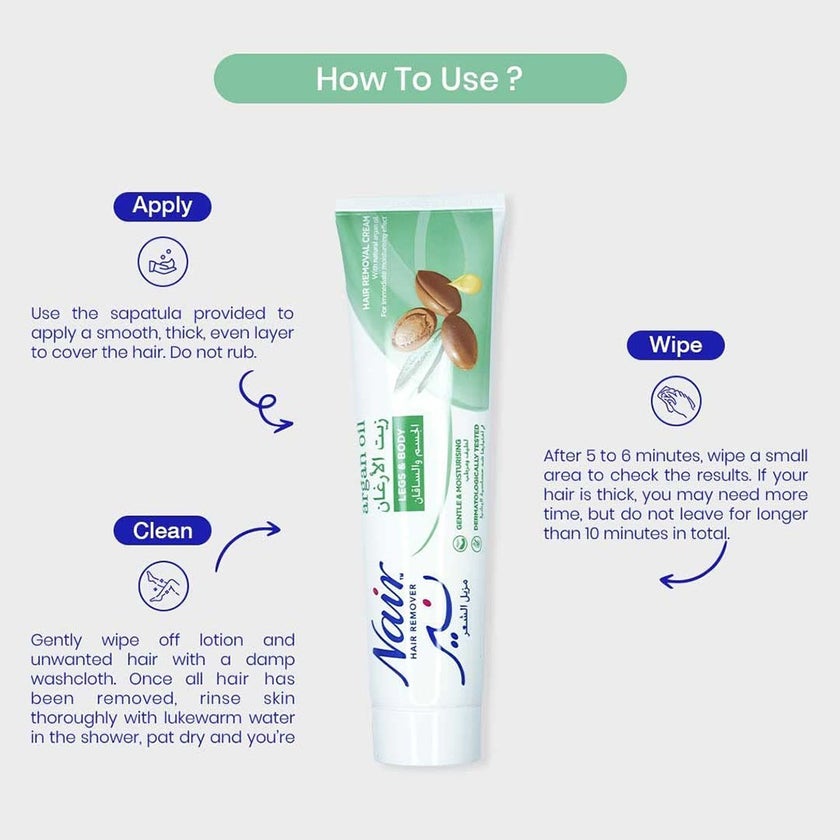 Nair Hair Removal Cream With Natural Argan Oil 110ml