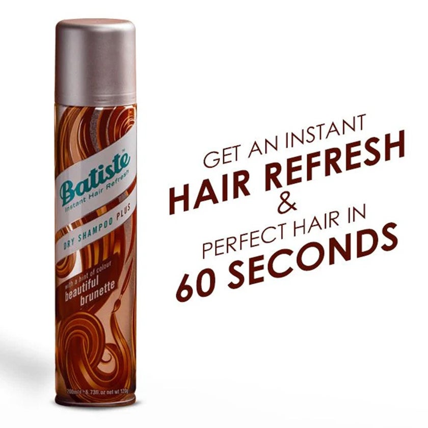 Batiste Instant Hair Refresh Dry Shampoo With A Hint Of Colour Beautiful Brunette 200ml