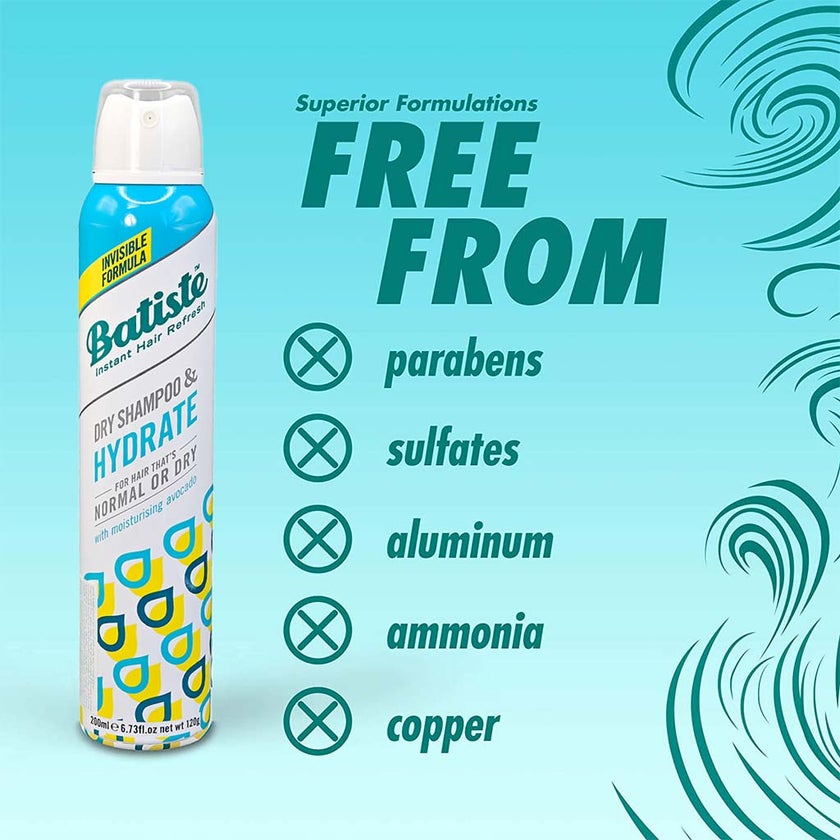 Batiste Instant Hair Refresh Dry Shampoo Hydrate 200ml