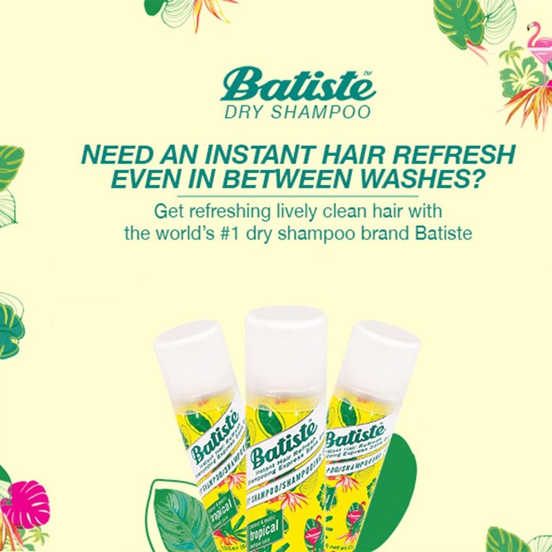 Batiste Instant Hair Refresh Dry Shampoo Tropical 50ml