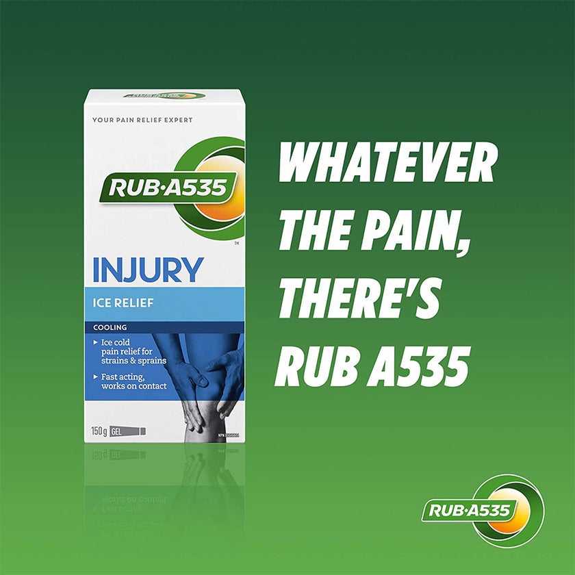 Rub.A535 Injury Pain Relief Ice Cooling Gel For Strains & Sprains 150g