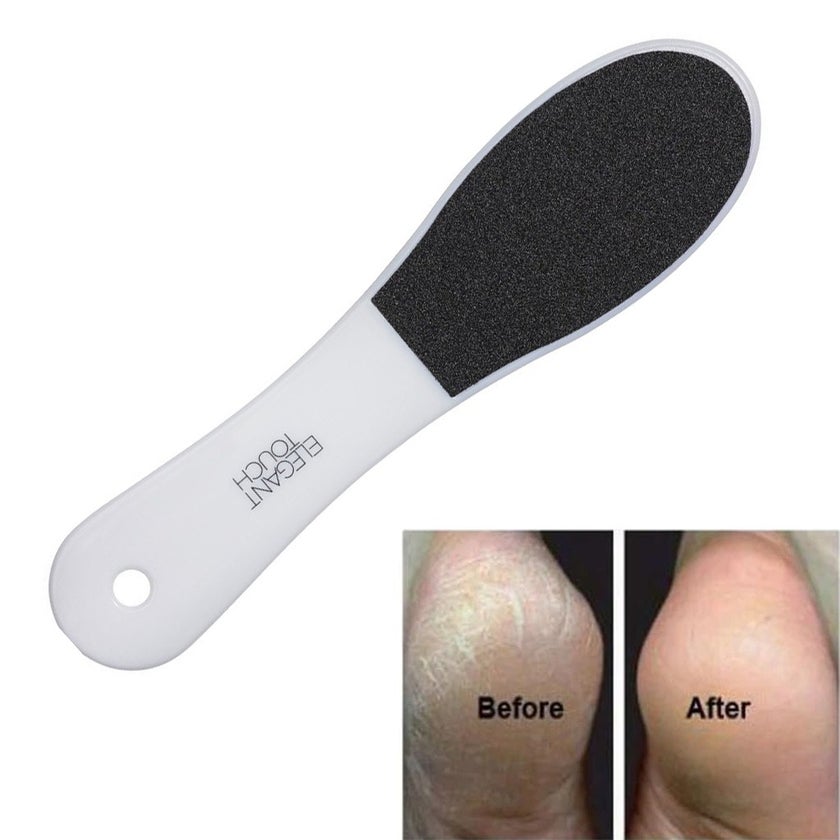 Elegant Touch Pedicure Foot File - Black And White