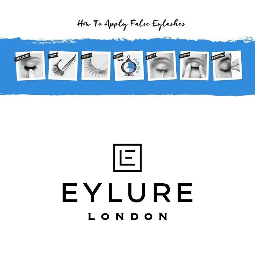 Eylure 3/4 Length Fluttery Light Reusable False Eye Lashes No. 008, Pack of 1 Pair