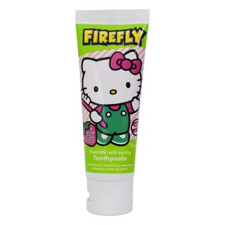 Firefly Hello Kitty Kids Anti-Cavity Striped Strawberry Gel Fluoride Toothpaste 75ml