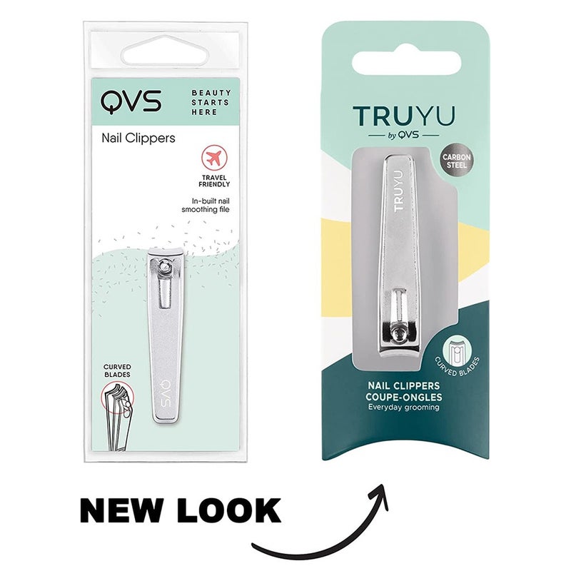 QVS Truyu Nail Clipper With Built-In Laser File, Pack of 1's