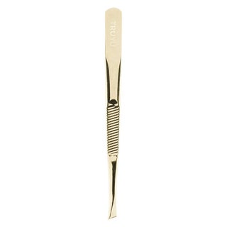 QVS Truyu Gold Plated Slant Tip Tweezer, Pack of 1's