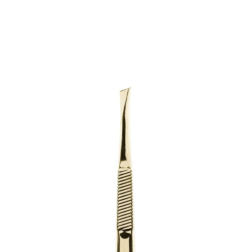 QVS Truyu Gold Plated Slant Tip Tweezer