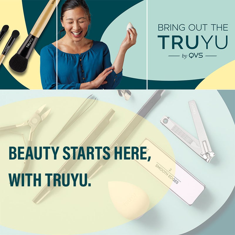 QVS Truyu Gold Plated Slant Tip Tweezer, Pack of 1's
