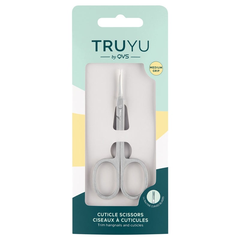 QVS Truyu Metro Medium Grip Cuticle Scissor, Pack of 1's