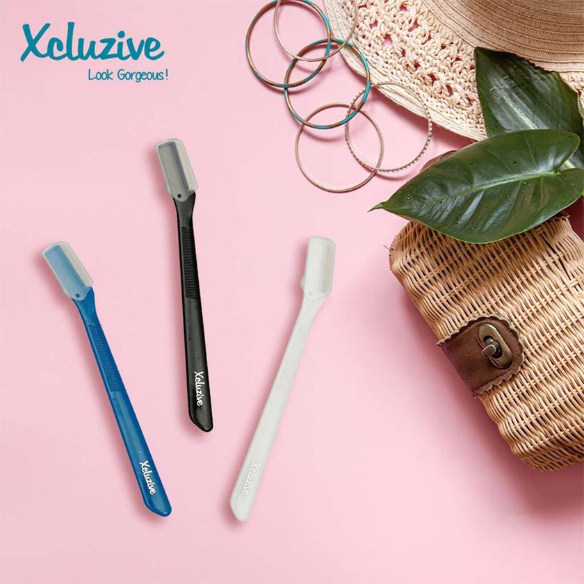 Xcluzive Eyebrow Razors, Pack of 3 Pieces