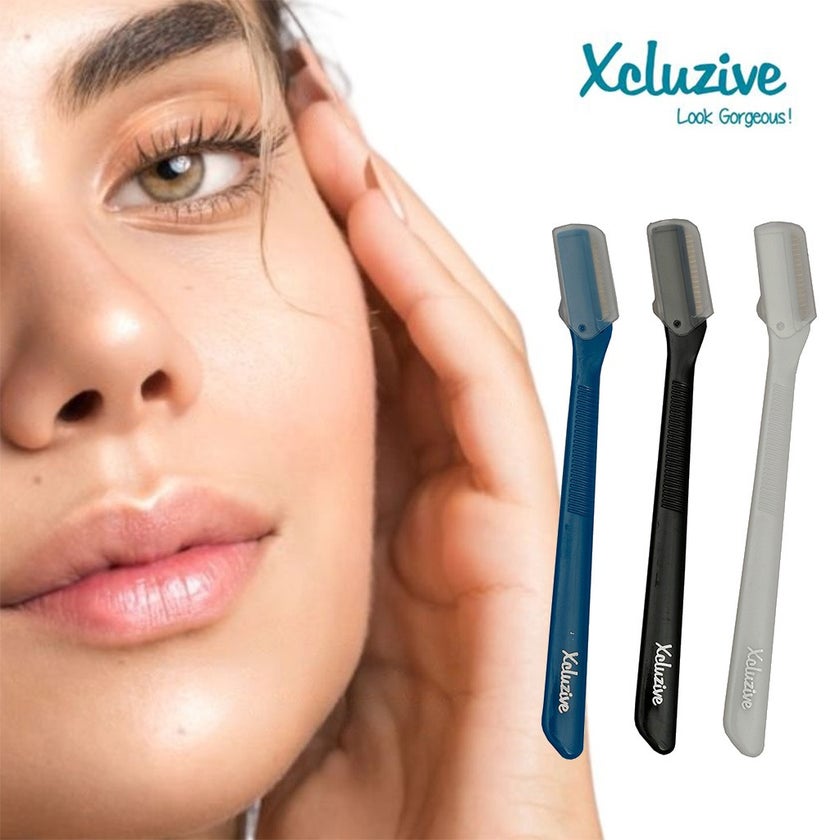 Xcluzive Eyebrow Razors, Pack of 3 Pieces