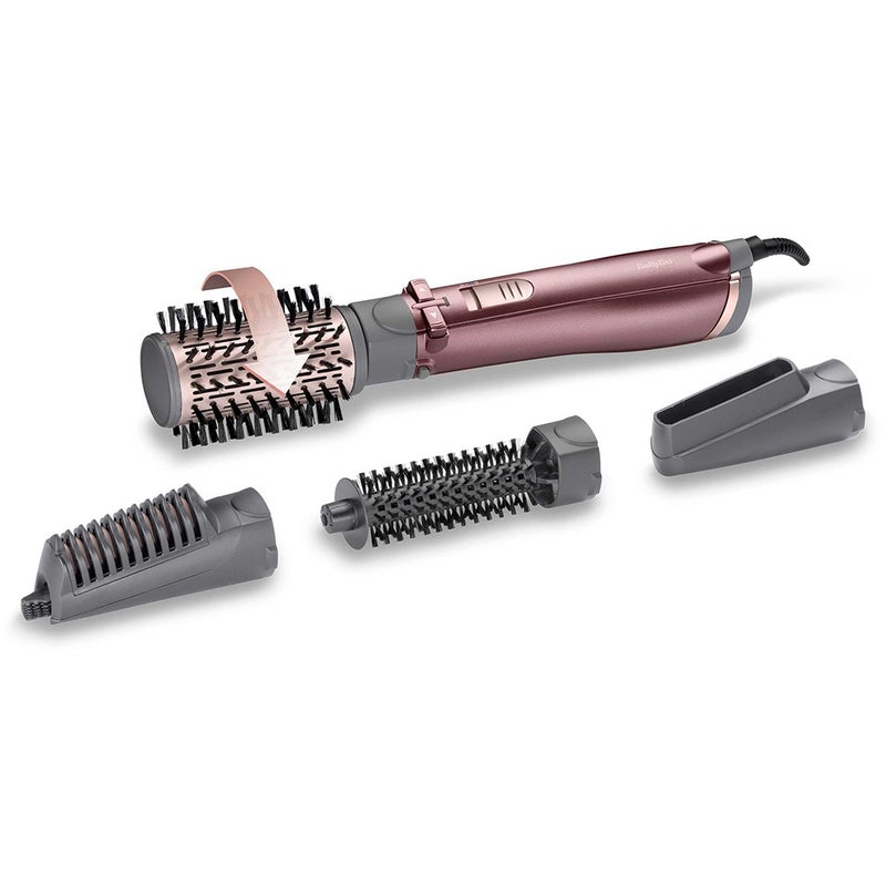 Babyliss 4-in-1 1000W Rotating Hair Straightener Brush with Pouch, Pack of 5's