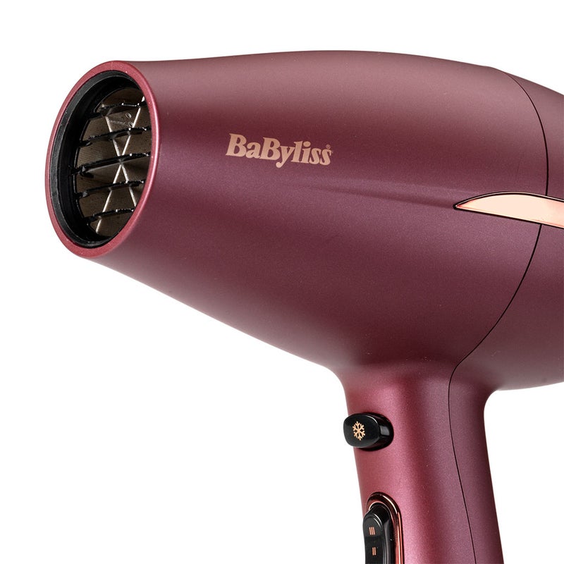Babyliss High-Shine Drying 2200W Smooth Ultra fast Shine Boosting Hair Dryer - Berry Crush