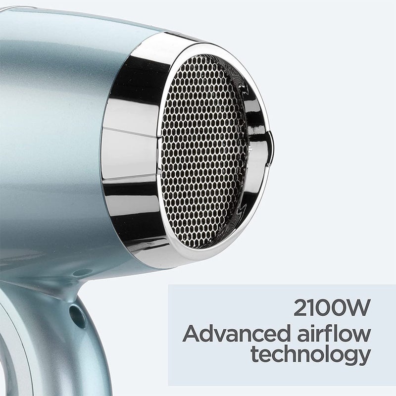 Babyliss Superior Smoothness Radiant Shine 2100W Hydro - Fusion Hair Dryer - Blue
