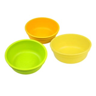 Re Play 12 oz. Stackable Feeding Bowl Set, Orange, Yellow, Lime Green, Pack of 3's