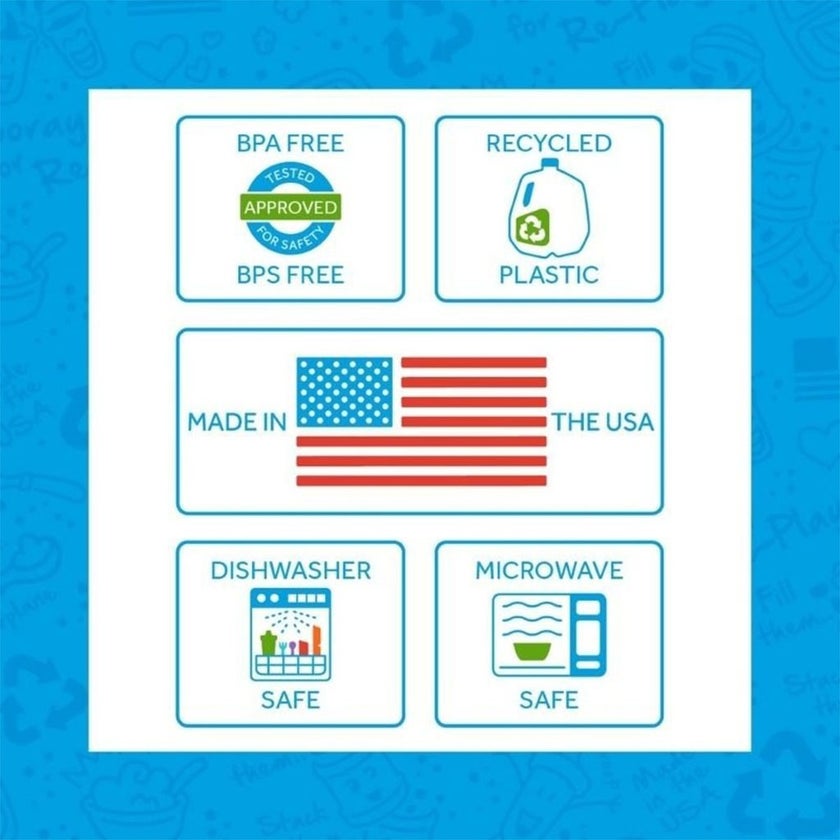 Re Play Stackable Feeding Bowl Set 355ml, Pack of 3's