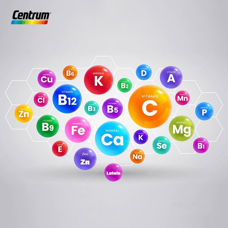 Centrum Multivitamin Energy Tablets With Ginseng And Ginkgo, Pack of 90's