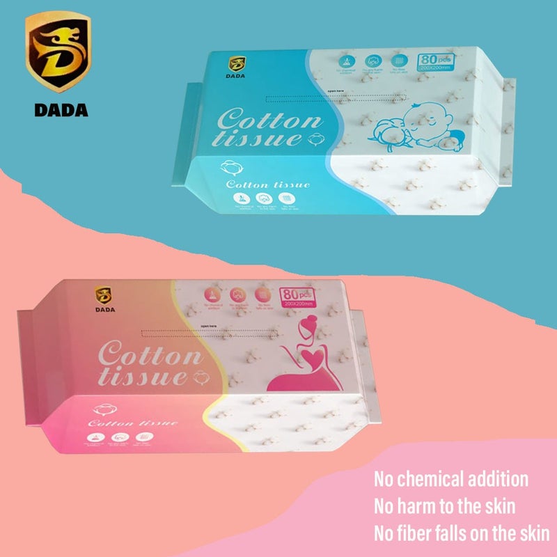 Dada Adults Cotton Tissues, Pack of 80's