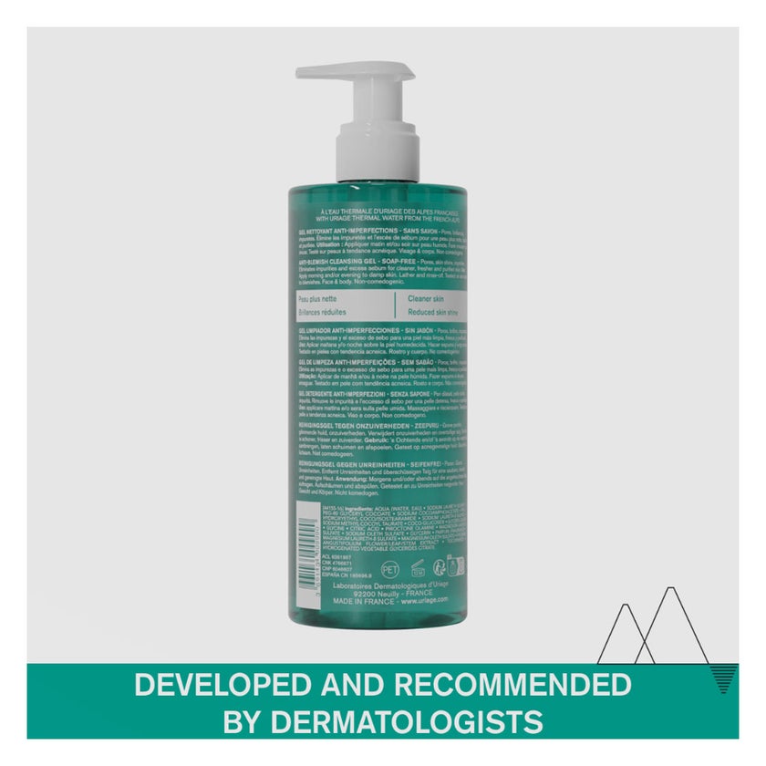 Uriage Hyseac Soap-Free Cleansing Gel For Combination to Oily Skin 500ml