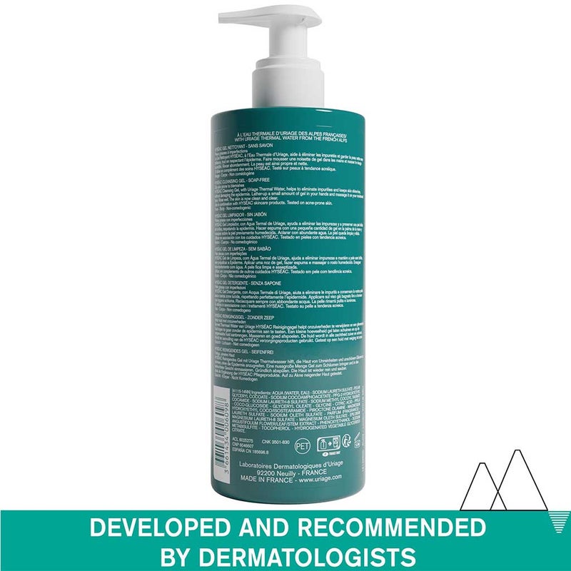Uriage Hyseac Soap-Free Cleansing Gel For Combination to Oily Skin 500ml