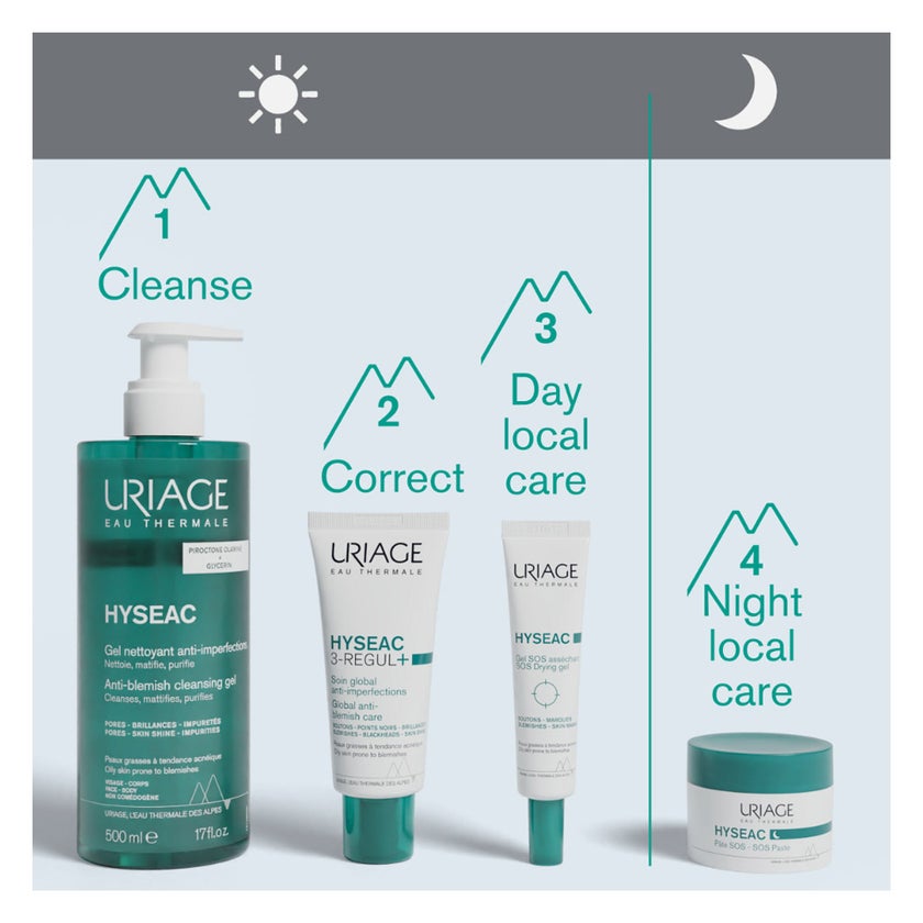 Uriage Hyseac Soap-Free Cleansing Gel For Combination to Oily Skin 500ml