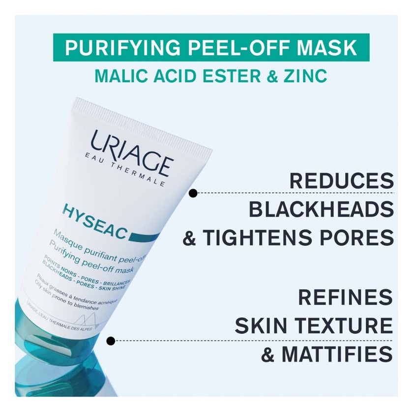 Uriage Hyseac Purifying Peel-Off Mask For Combination to Oily Skin Types 50ml