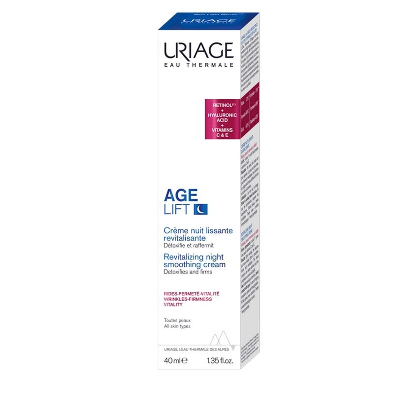 Uriage Age Lift Revitalizing Night Smoothing Cream For All Skin Types 40ml