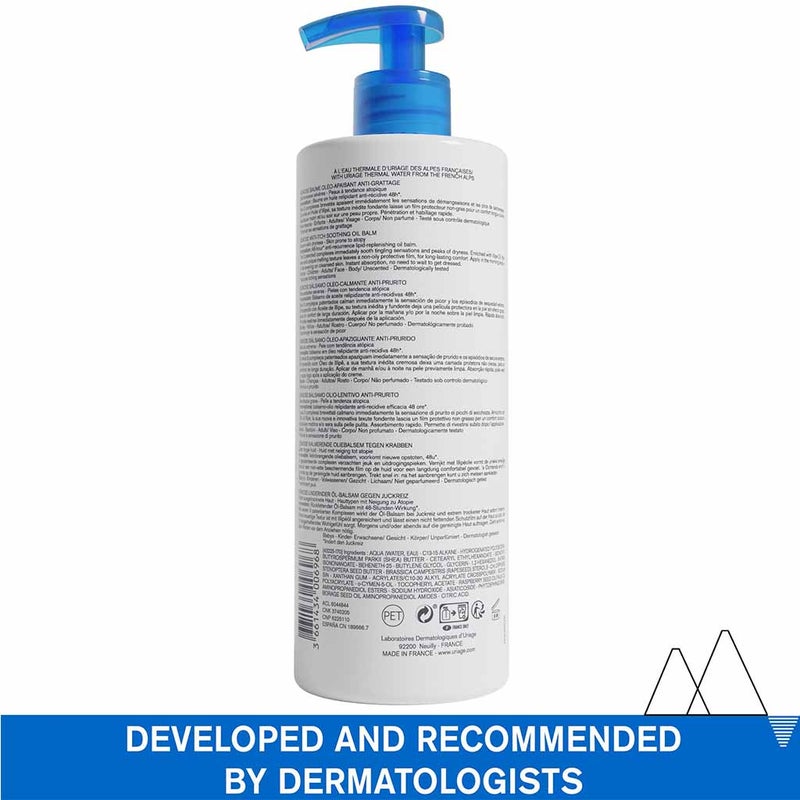 Uriage Xemose Anti Itch Soothing Oil Balm For Dry Skin Prone To Atopy 500ml