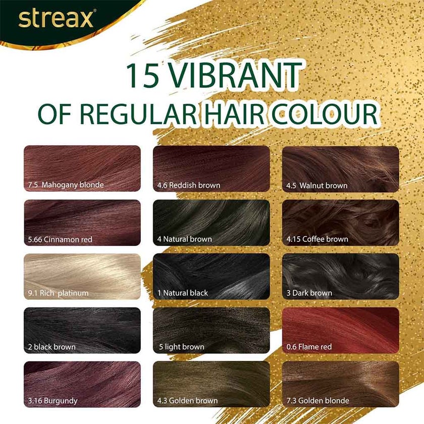 Streax Cream Hair Colour With Shine On Conditioner For All Hair Types - Cinnamon Red 5.66