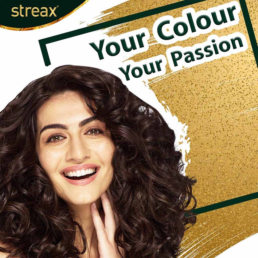 Streax Cream Hair Colour With Shine On Conditioner For All Hair Types - Dark Brown 3