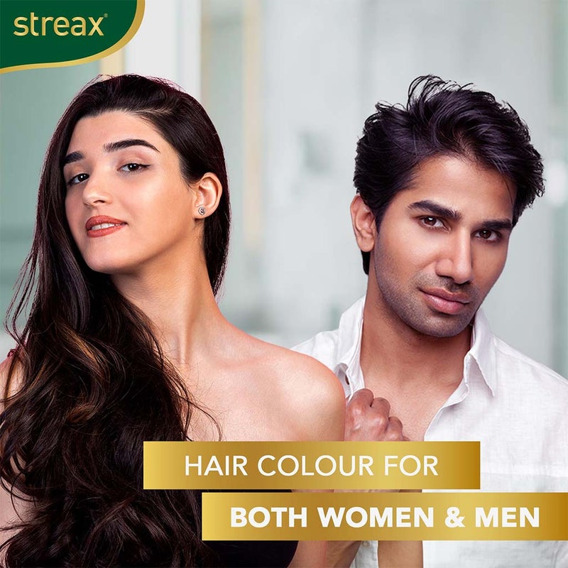 Streax No-Ammonia Insta Shampoo Hair Color - Dark Brown 3