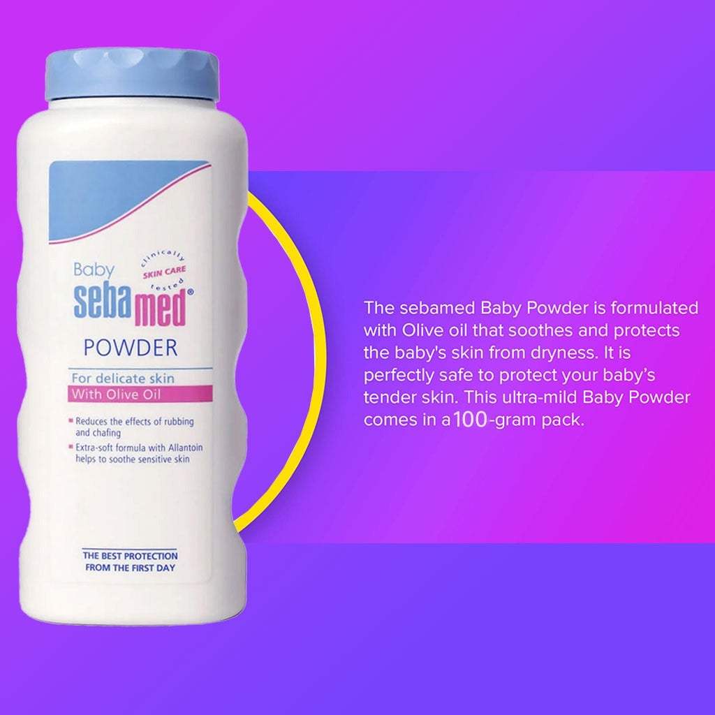 Sebamed Baby Powder With Olive Oil For Delicate Skin 100g myAster - Main Image