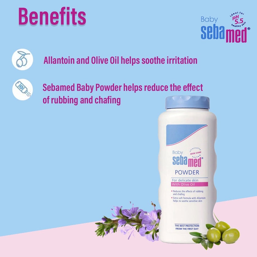 Sebamed Baby Powder With Olive Oil For Delicate Skin 100g