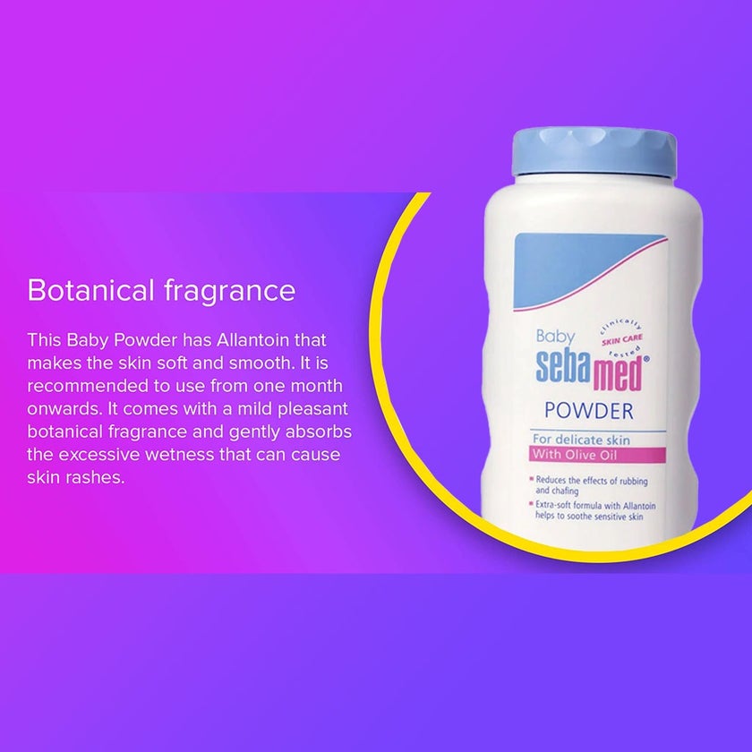 Sebamed Baby Powder With Olive Oil For Delicate Skin 100g
