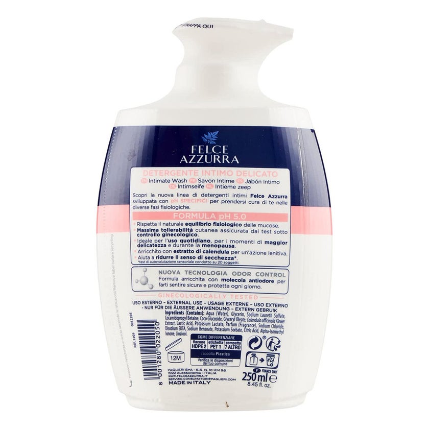 Felce Azzurra Delicate Soothing Intimate Wash With pH 5.0, 250ml