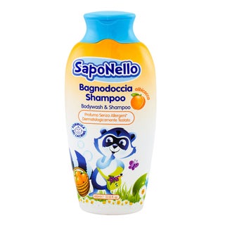 Saponello Delicate Bodywash Shampoo Apricot For Children 400ml