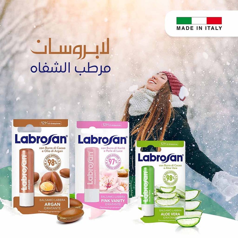 Labrosan Blister Lip Balm Argan For 12 Hour Moisturization 5.5ml