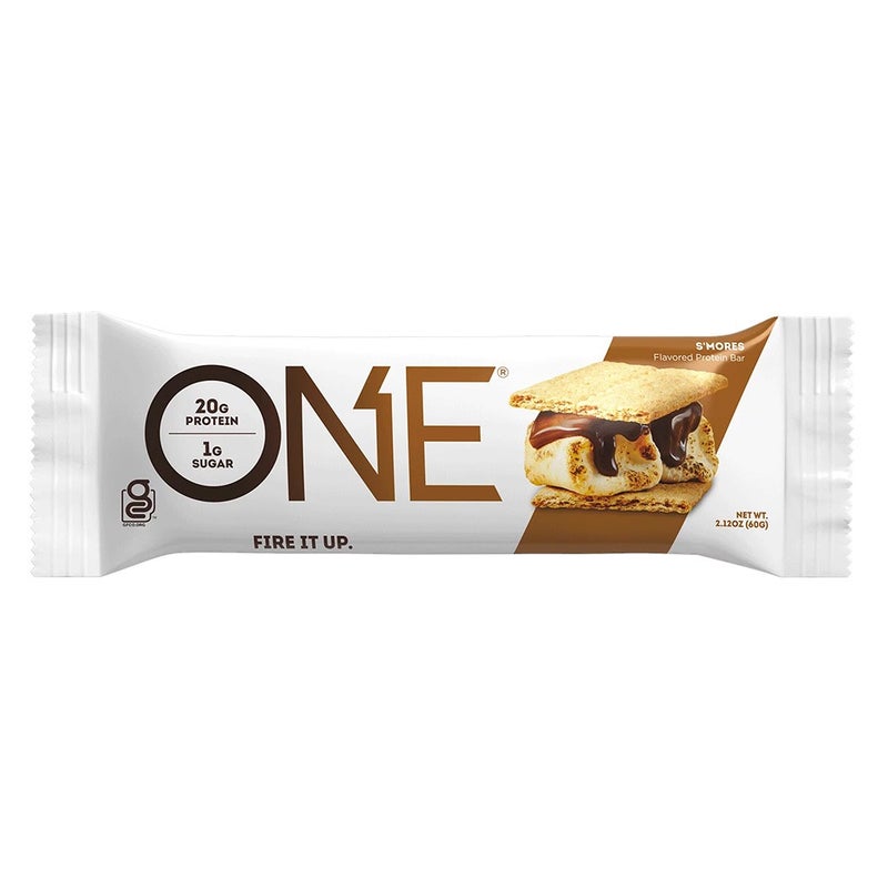 One Bar Gluten Free Protein Rich S'mores Flavored Protein Bar 60g