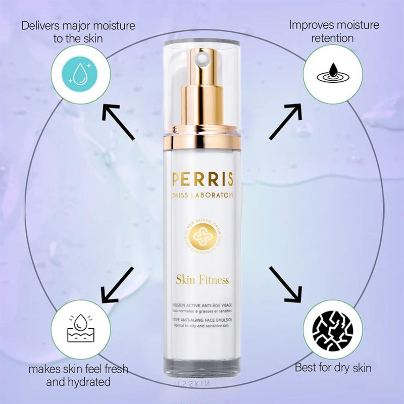 Perris Swiss Laboratory Skin Fitness Active Anti-Aging Face Emulsion For Normal, Oily & Sensitive Skin 50ml