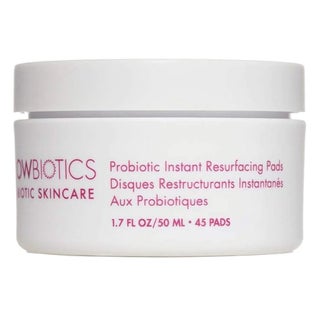 GlowBiotics Probiotic Instant Resurfacing Gentle Facial Exfoliating Pads With AHA, Pack of 45's