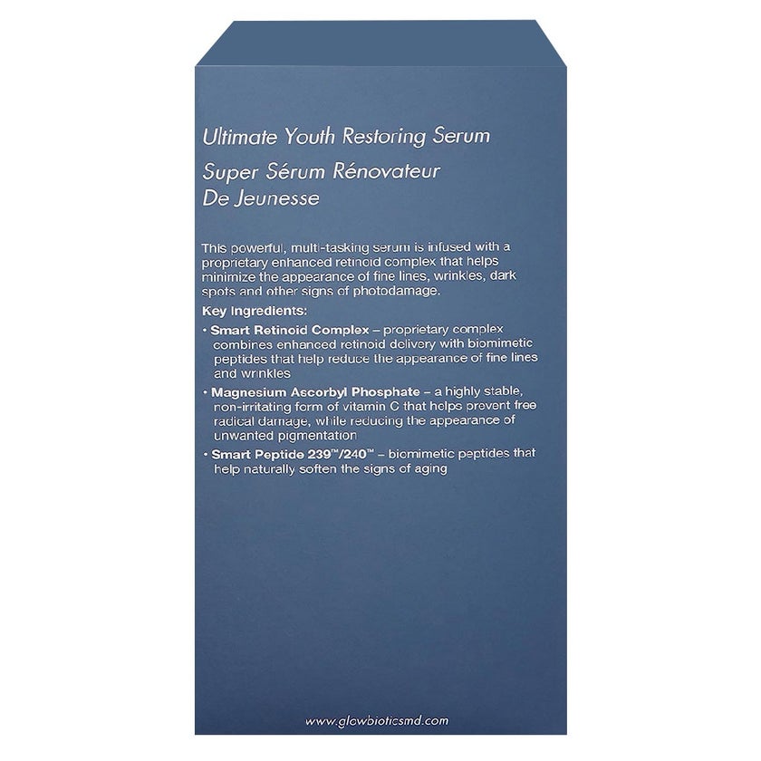 GlowBiotics Probiotic Ultimate Youth Restoring Anti-Aging Face Serum For Dry & Normal Skin 30ml